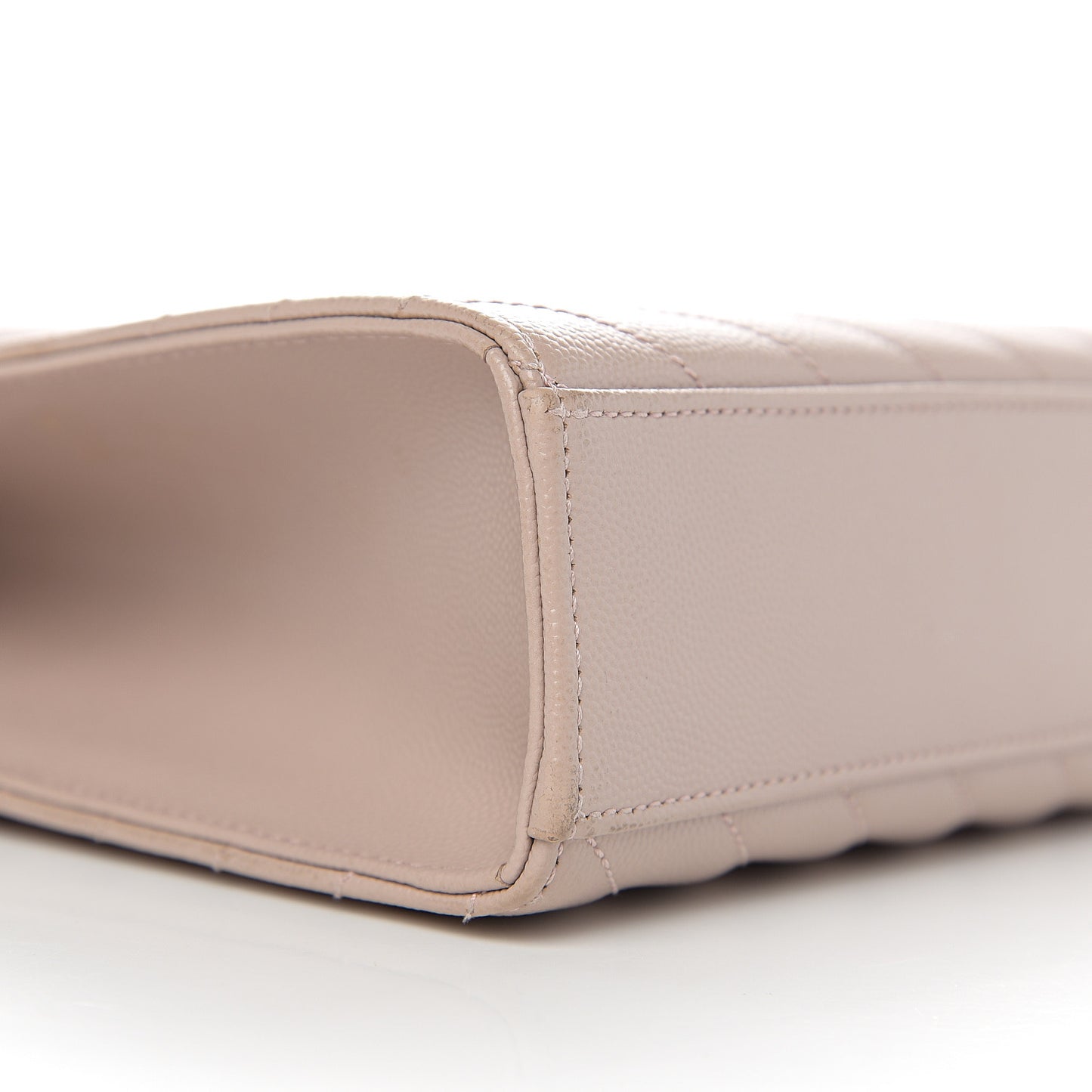 Grain De Poudre Matelasse Chevron Large Monogram Satchel Nude Powder