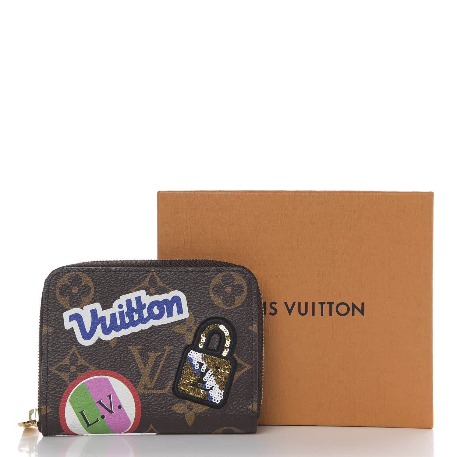 Louis Vuitton Monogram Travel Stickers Zippy Coin Purse 6 of 6