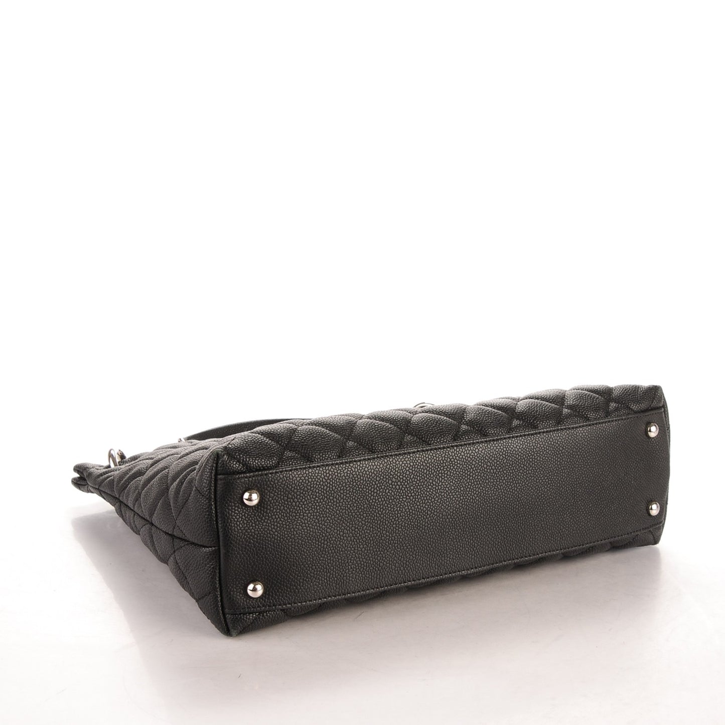 Caviar Quilted Easy Zip Tote Black