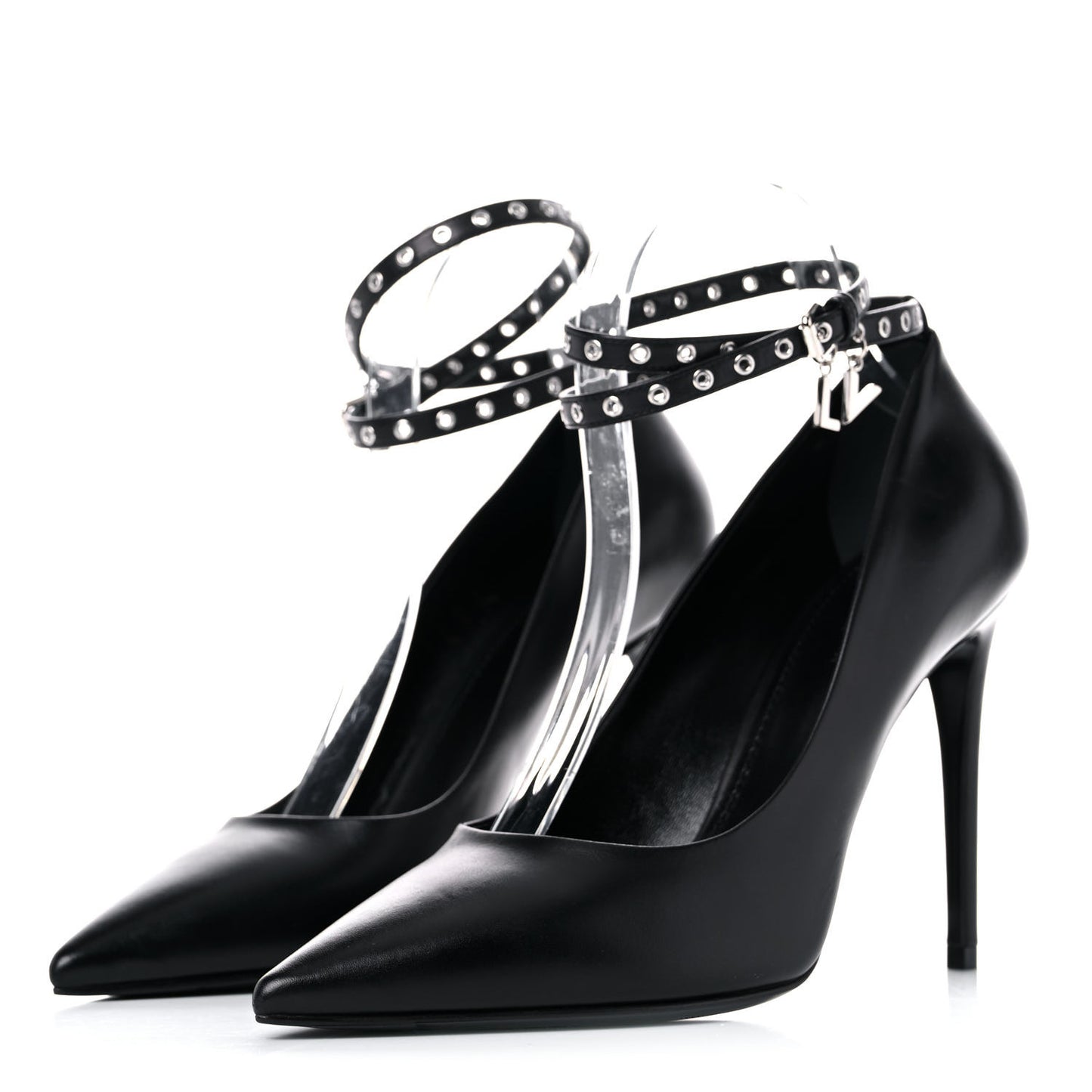 Calfskin Call Back Pumps 38.5 Black