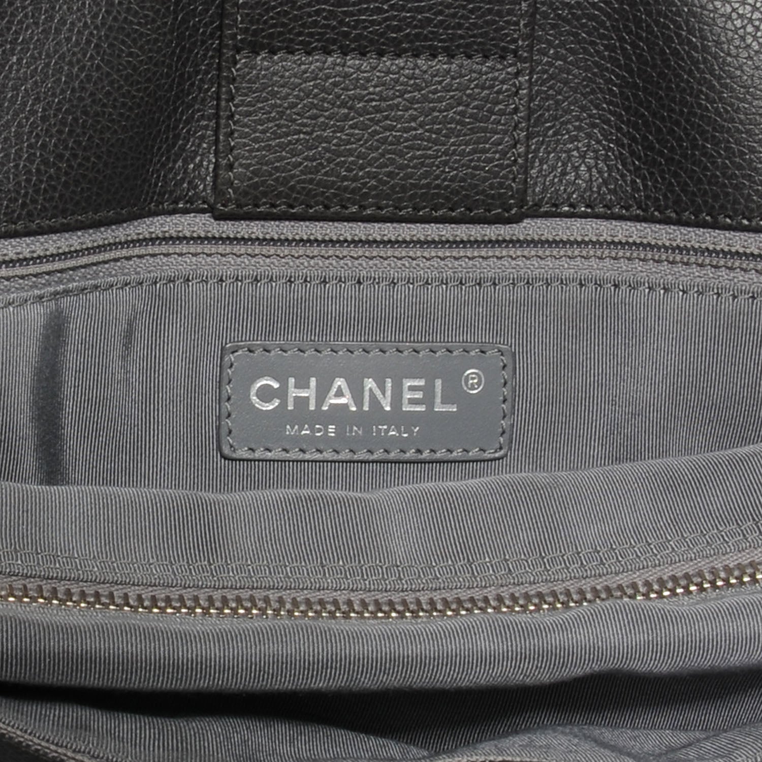 Chanel Calfskin Small Cerf Shopper Tote Dark Grey 6 of 7