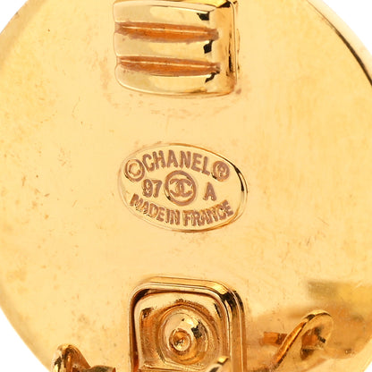 Chanel Metal CC Turnlock Clip On Earrings Gold 4 of 4
