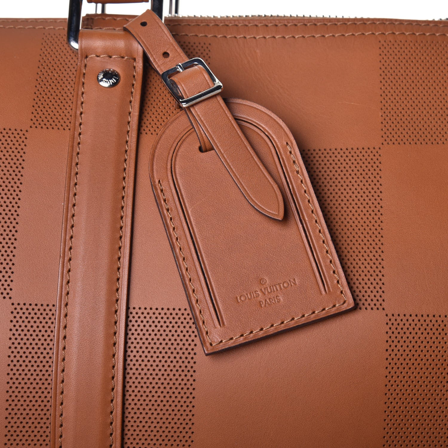 Louis Vuitton Nomade Grand Damier Keepall Bandouliere 45 Cognac 8 of 9