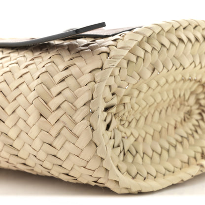 Loewe Raffia Small Basket Tote Bag Natural Tan 8 of 11