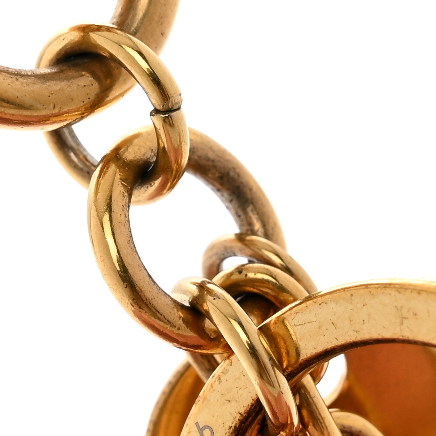 Louis Vuitton LV Circle Bag Charm Key Holder Gold 5 of 6