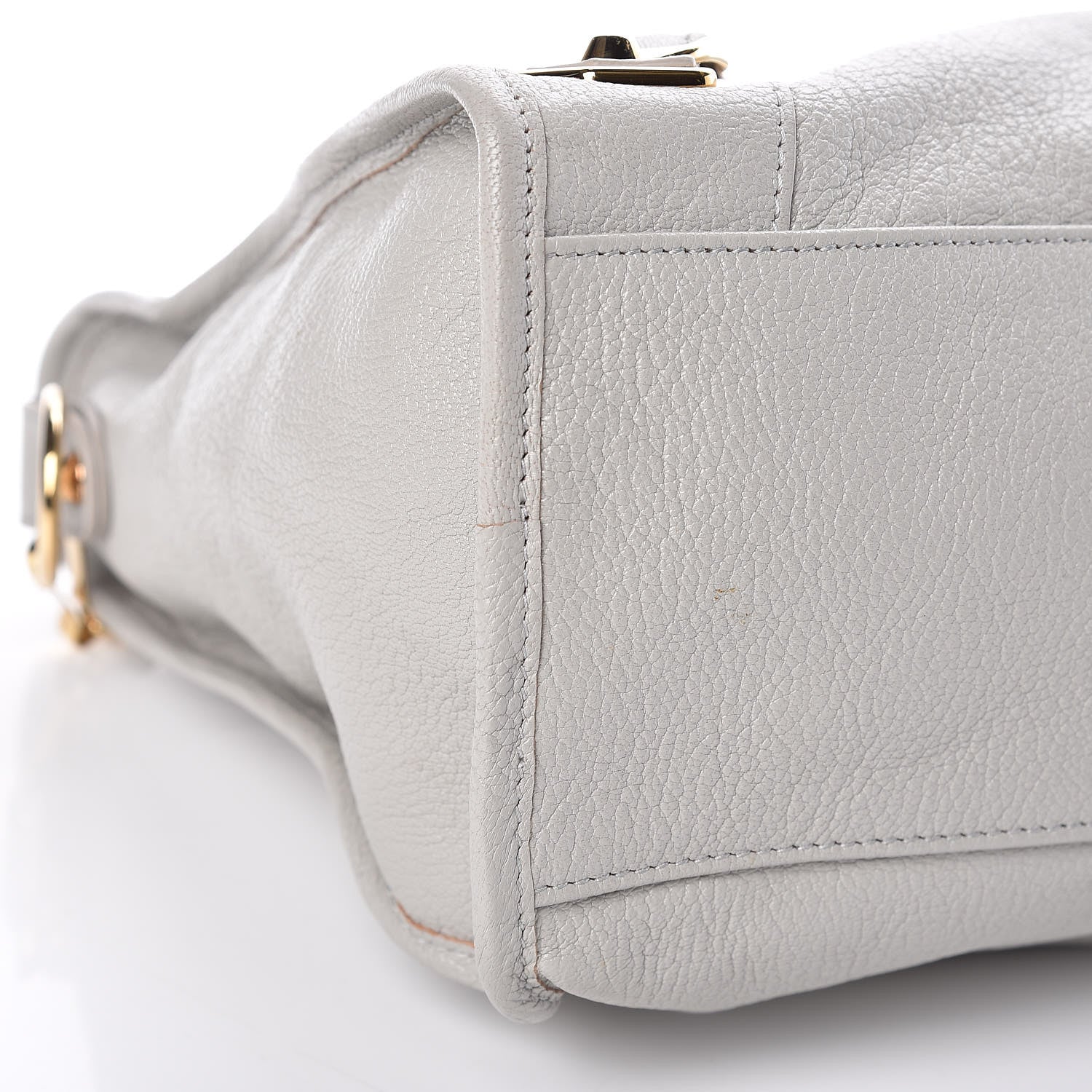 Balenciaga Chevre Gold Metallic Edge Hardware City Gris Glace 8 of 9