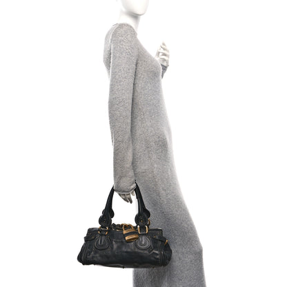 Chloe Calfskin Medium Paddington Satchel Black 2 of 10