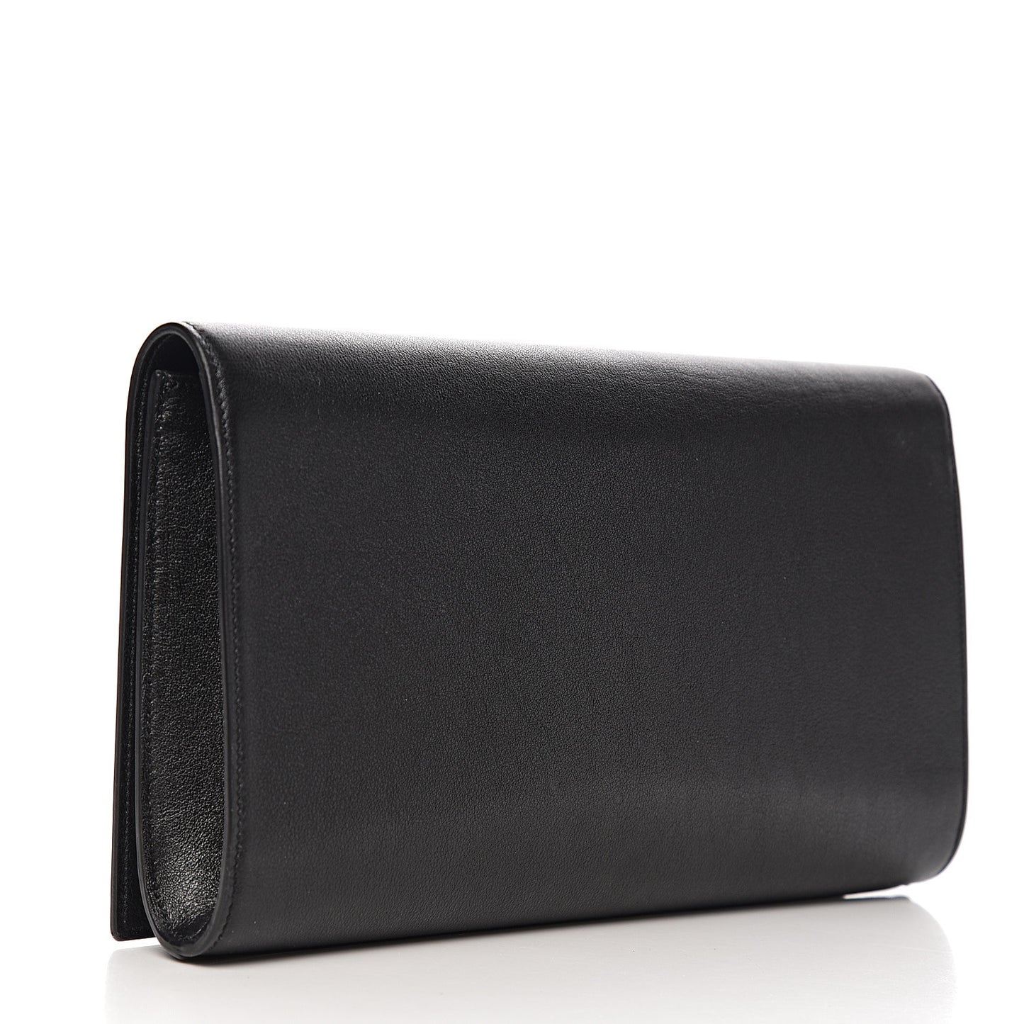 Calfskin Monogram Large Belle De Jour Clutch Black