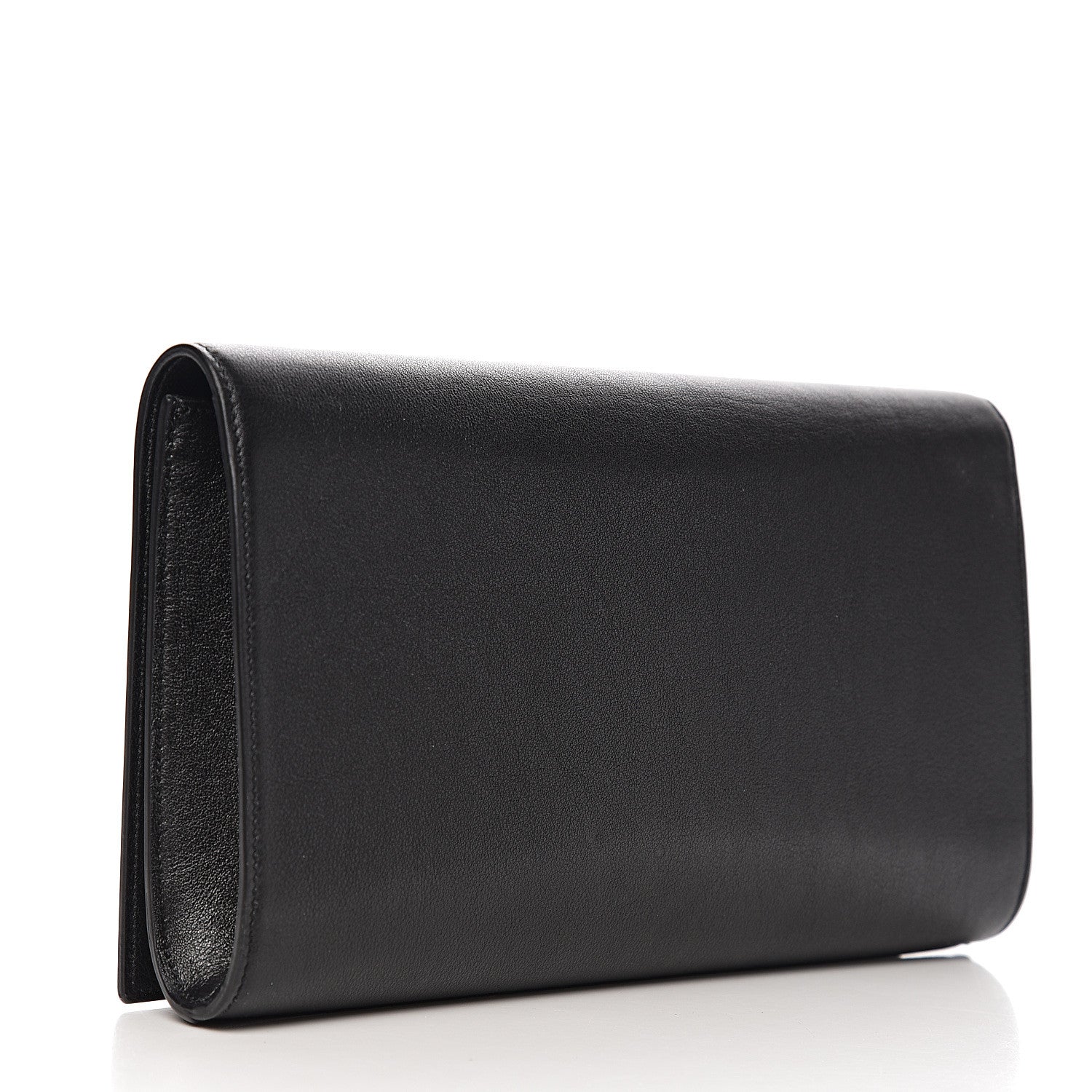 Saint Laurent Calfskin Monogram Large Belle De Jour Clutch Black 2 of 5