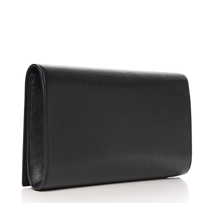 Saint Laurent Calfskin Monogram Large Belle De Jour Clutch Black 2 of 5