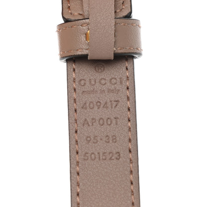 Gucci Calfskin Double G 20mm Belt 95 38 Porcelain Rose 3 of 5