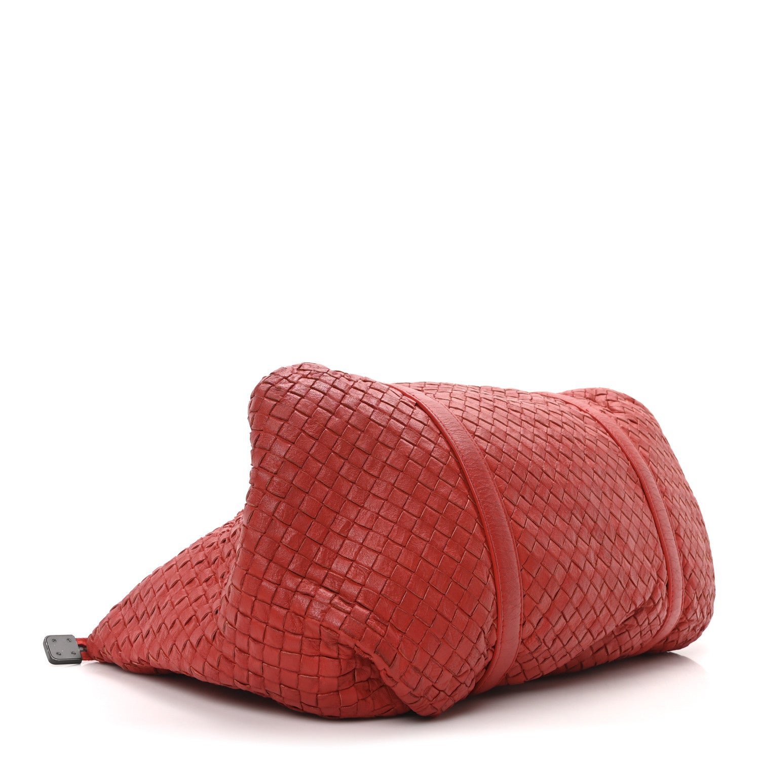 Bottega Veneta Nappa Intrecciato Buckle Tote Red 4 of 9