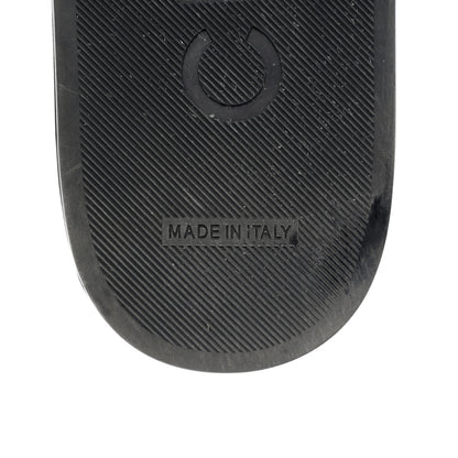 Chanel Satin Canvas Chain Slides Sandals Flats 40 Marine 8 of 11