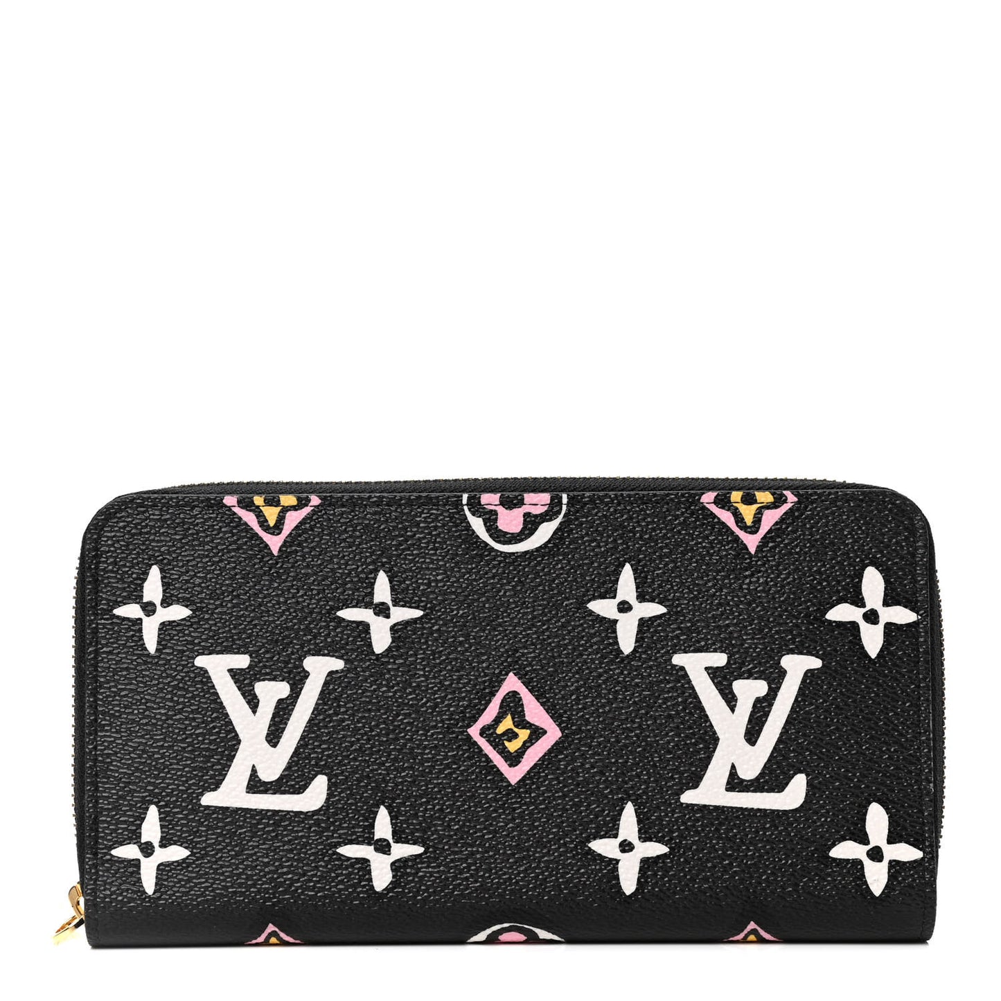 Monogram Giant Wild At Heart Zippy Wallet Black