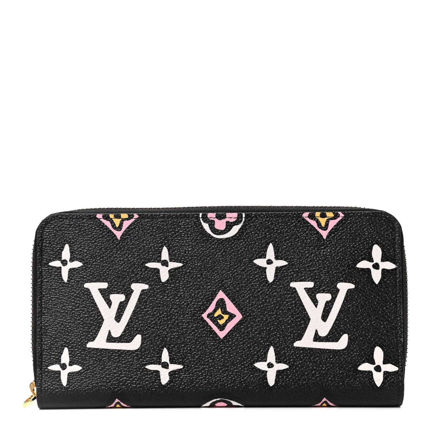 Louis Vuitton Monogram Giant Wild At Heart Zippy Wallet Black 1 of 4