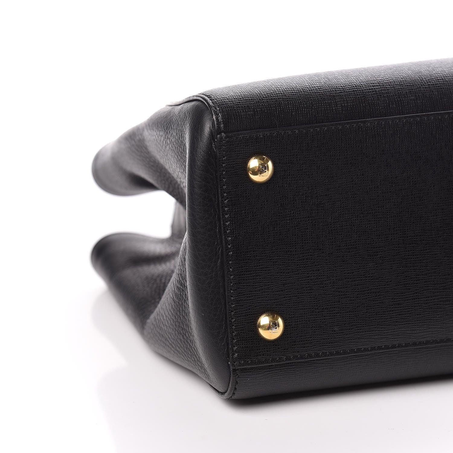 Fendi Vitello Elite Petite 2Jours Tote Black 5 of 12