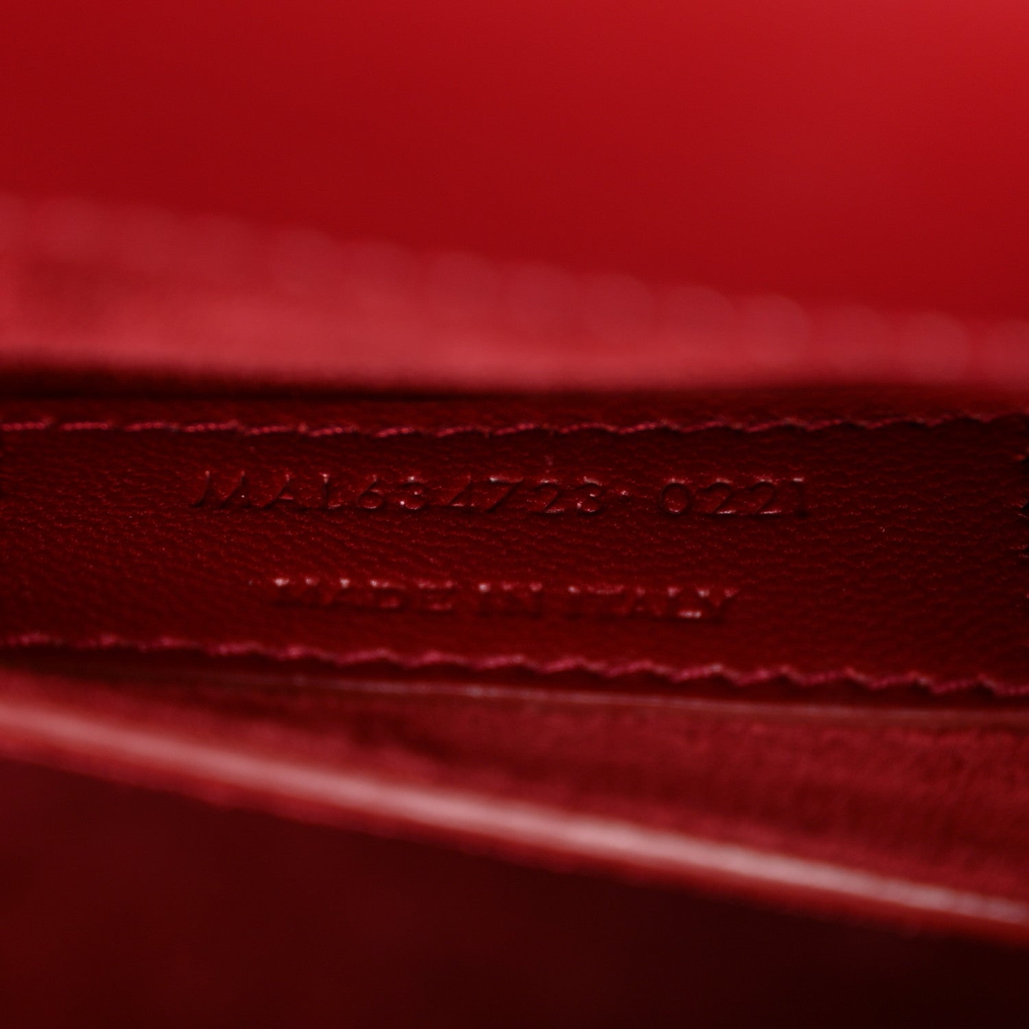 Saint Laurent Smooth Calfskin Medium Monogram Sunset Satchel Rouge Opyum 7 of 12