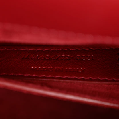 Saint Laurent Smooth Calfskin Medium Monogram Sunset Satchel Rouge Opyum 7 of 12