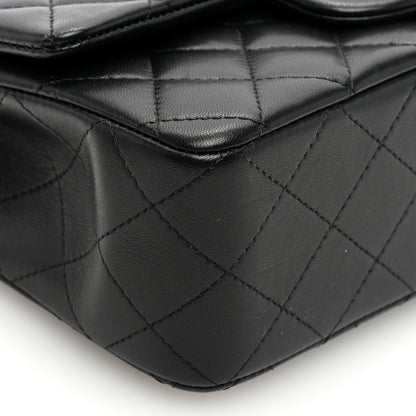 Chanel Lambskin Quilted Mini Top Handle Rectangular Flap Black 9 of 10
