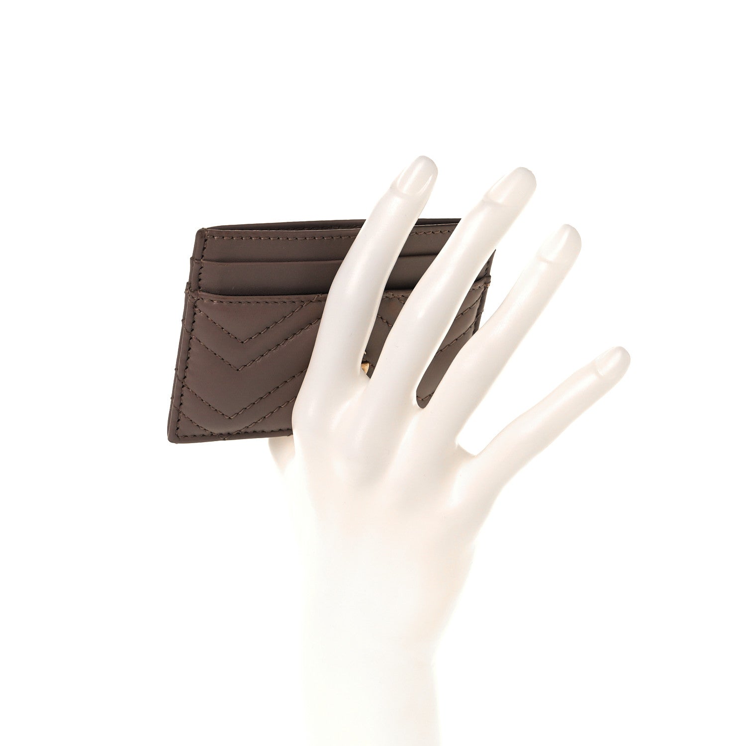 Gucci Calfskin Matelasse GG Marmont Card Holder Porcelain Rose 2 of 10