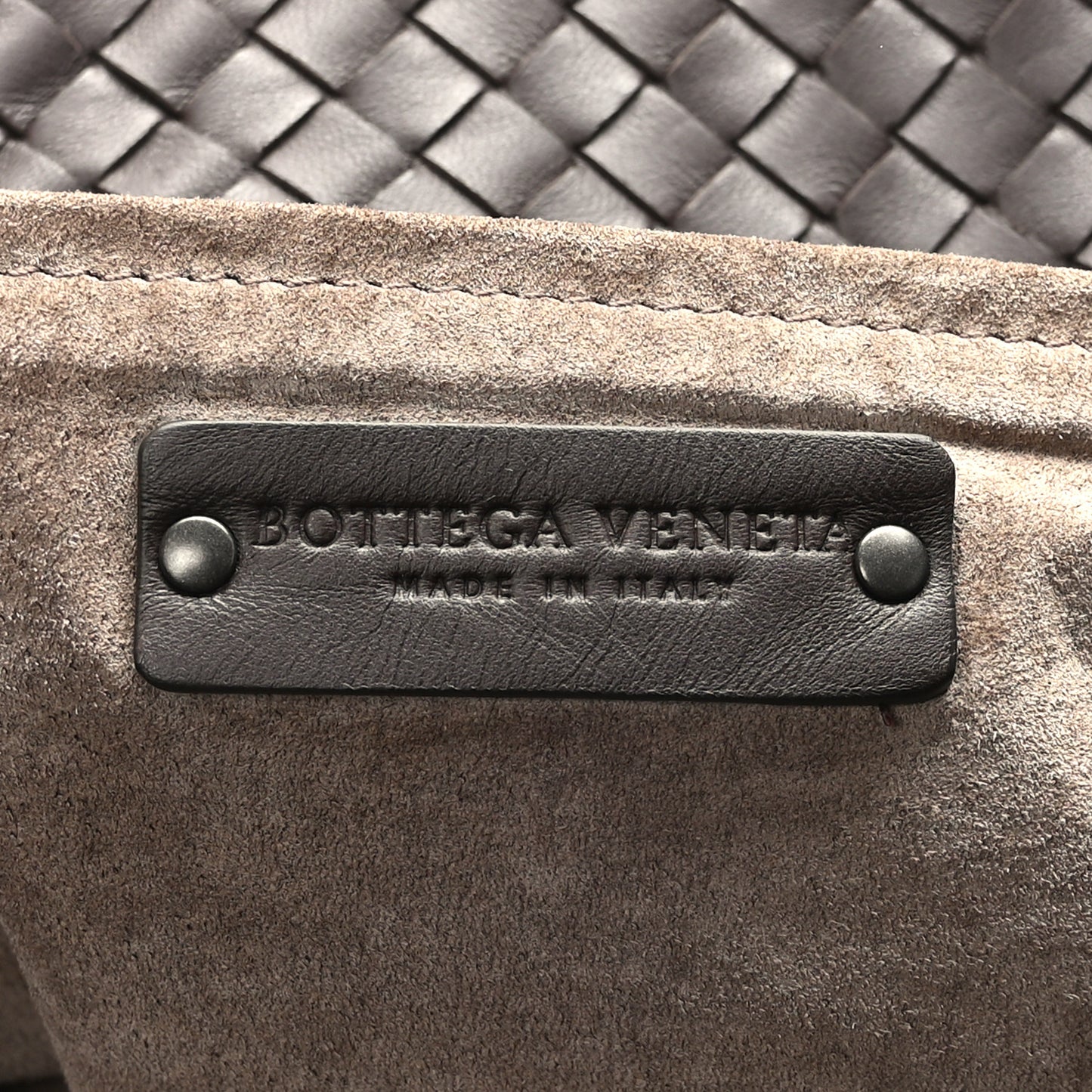 Nappa Intrecciato Large Seamless Tote Ebano