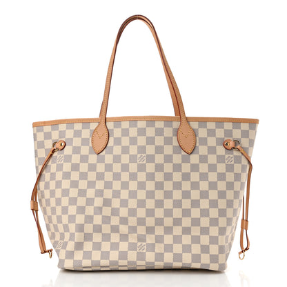 Louis Vuitton Damier Azur Neo Neverfull MM Rose Ballerine 3 of 12