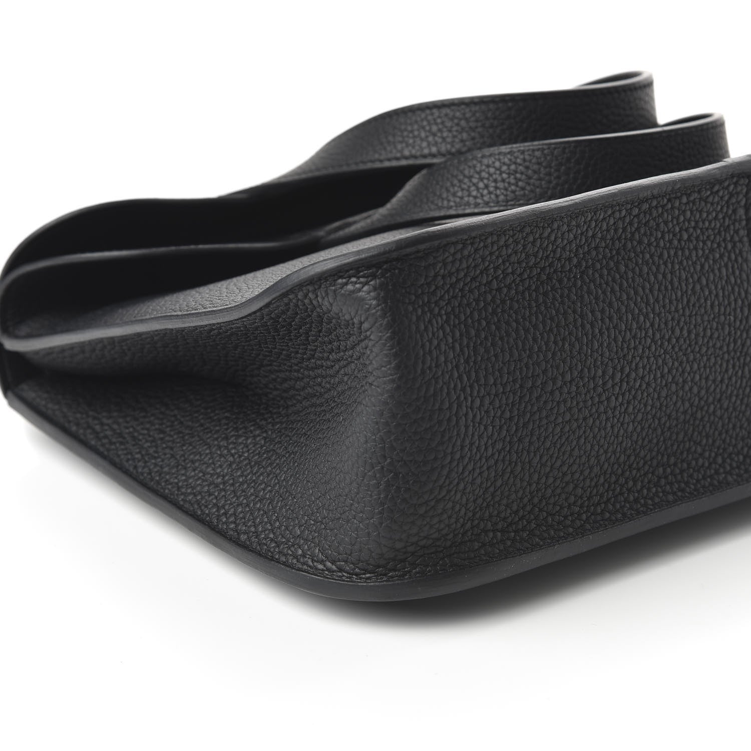 Hermes Taurillon Clemence Halzan 31 GM Black 7 of 11