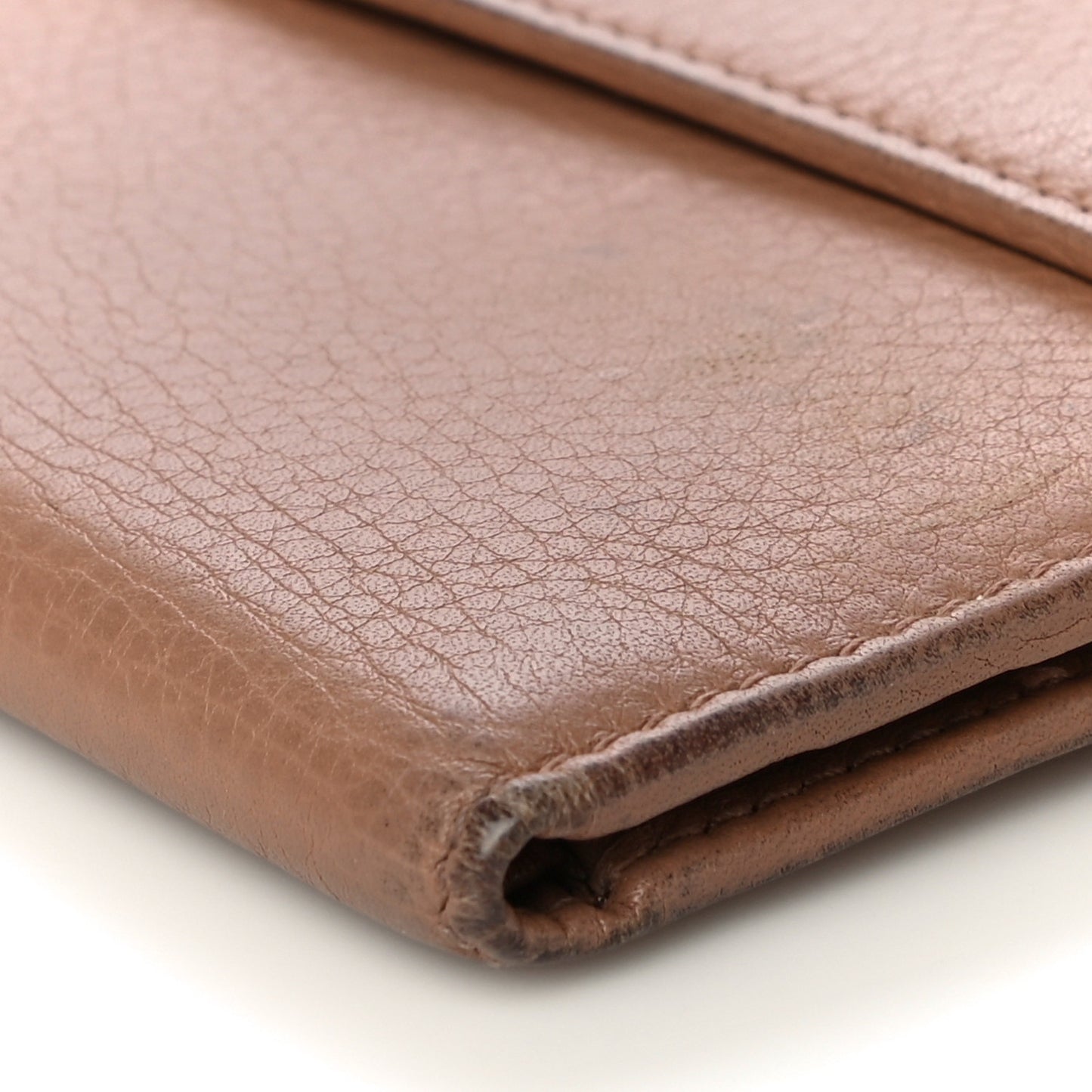 Deerskin Continental Flap Wallet Brown