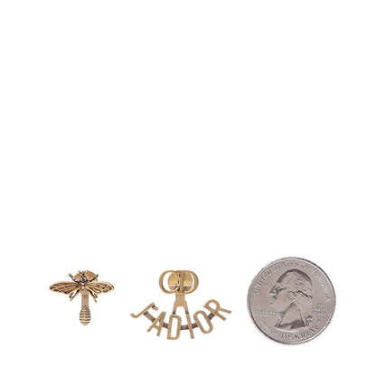 Christian Dior Metal J'Adior Earrings Aged Gold 2 of 5