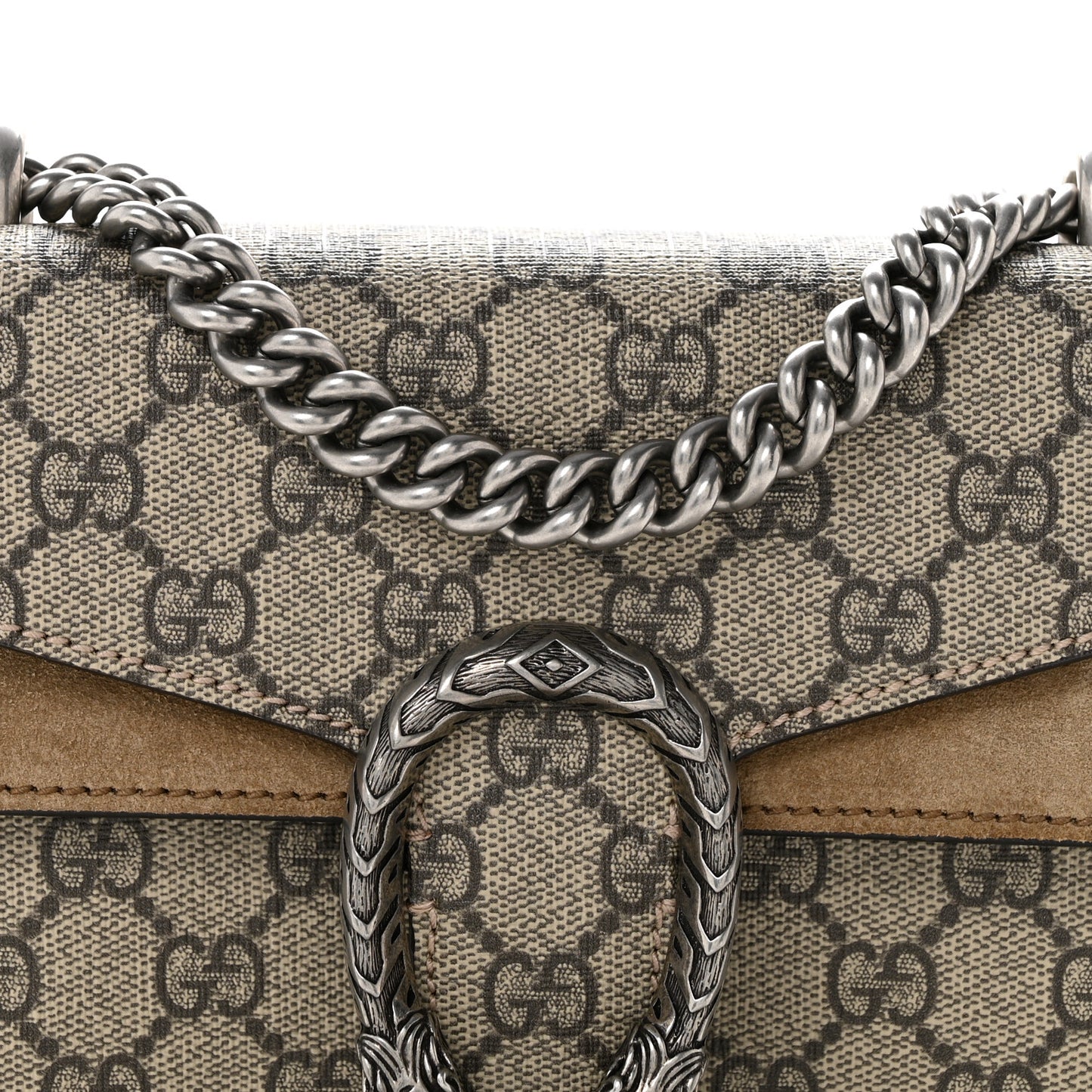 GG Supreme Monogram Mini Dionysus Shoulder Bag Taupe