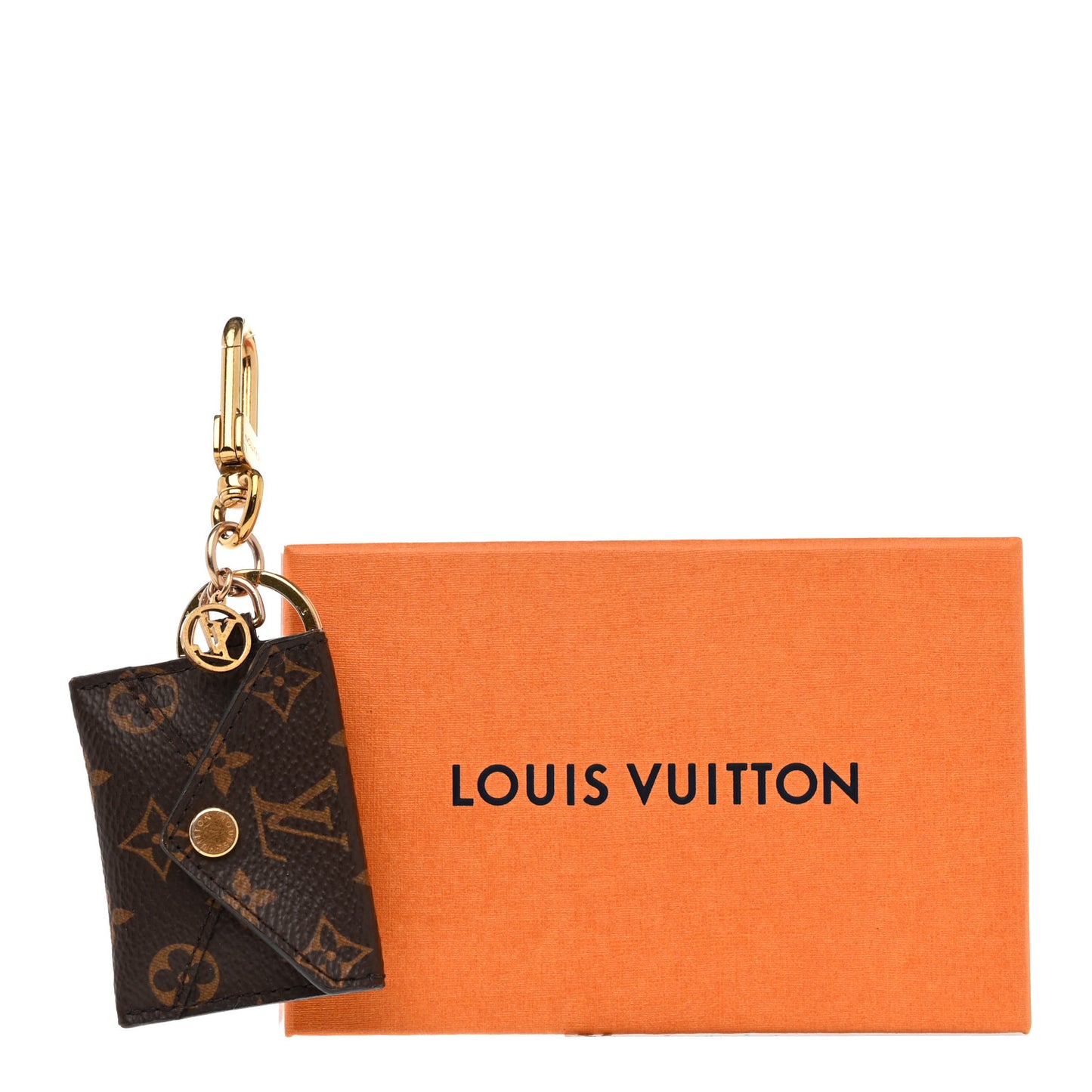 Monogram Kirigami Pouch Bag Charm Key Holder
