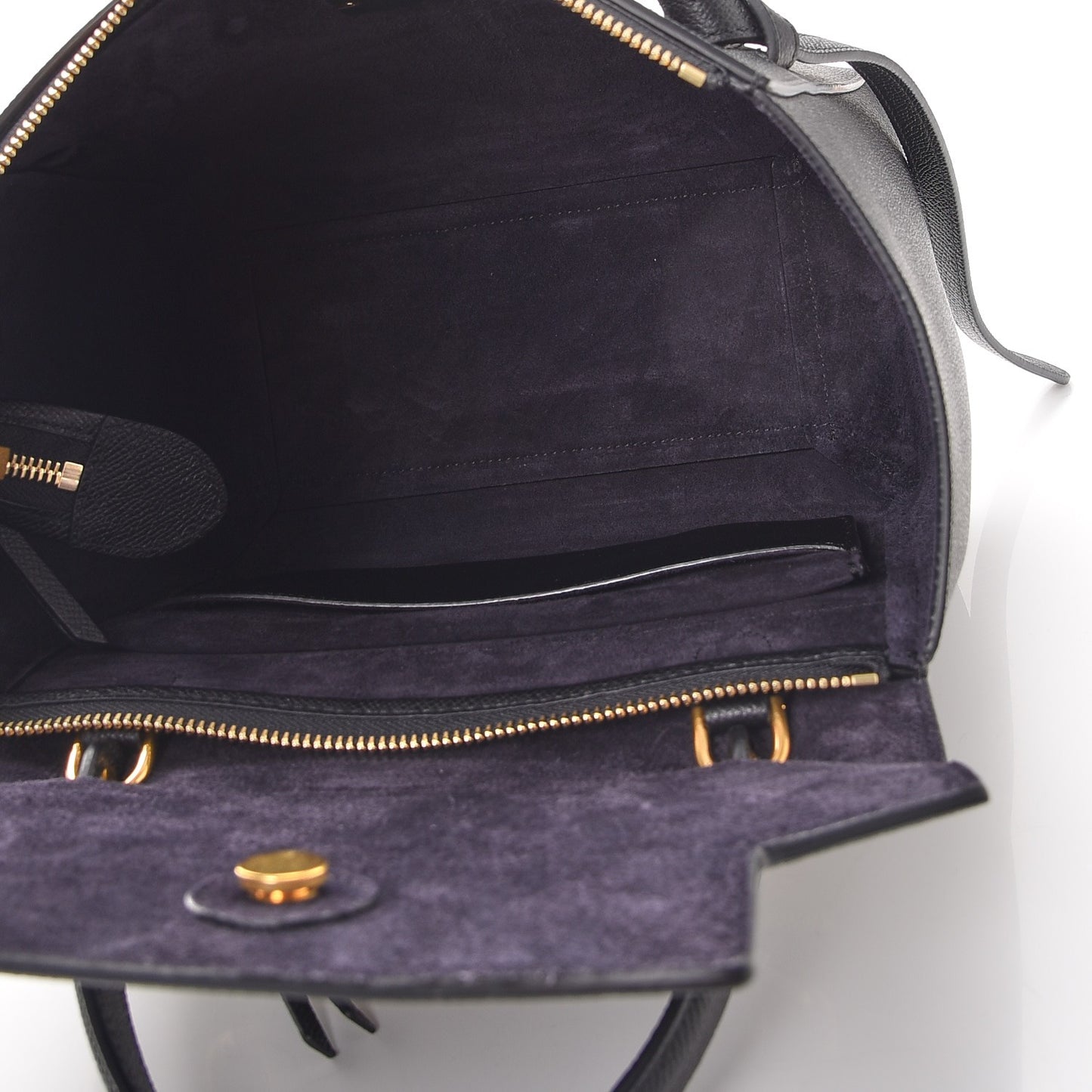 Grained Calfskin Micro Belt Bag Black