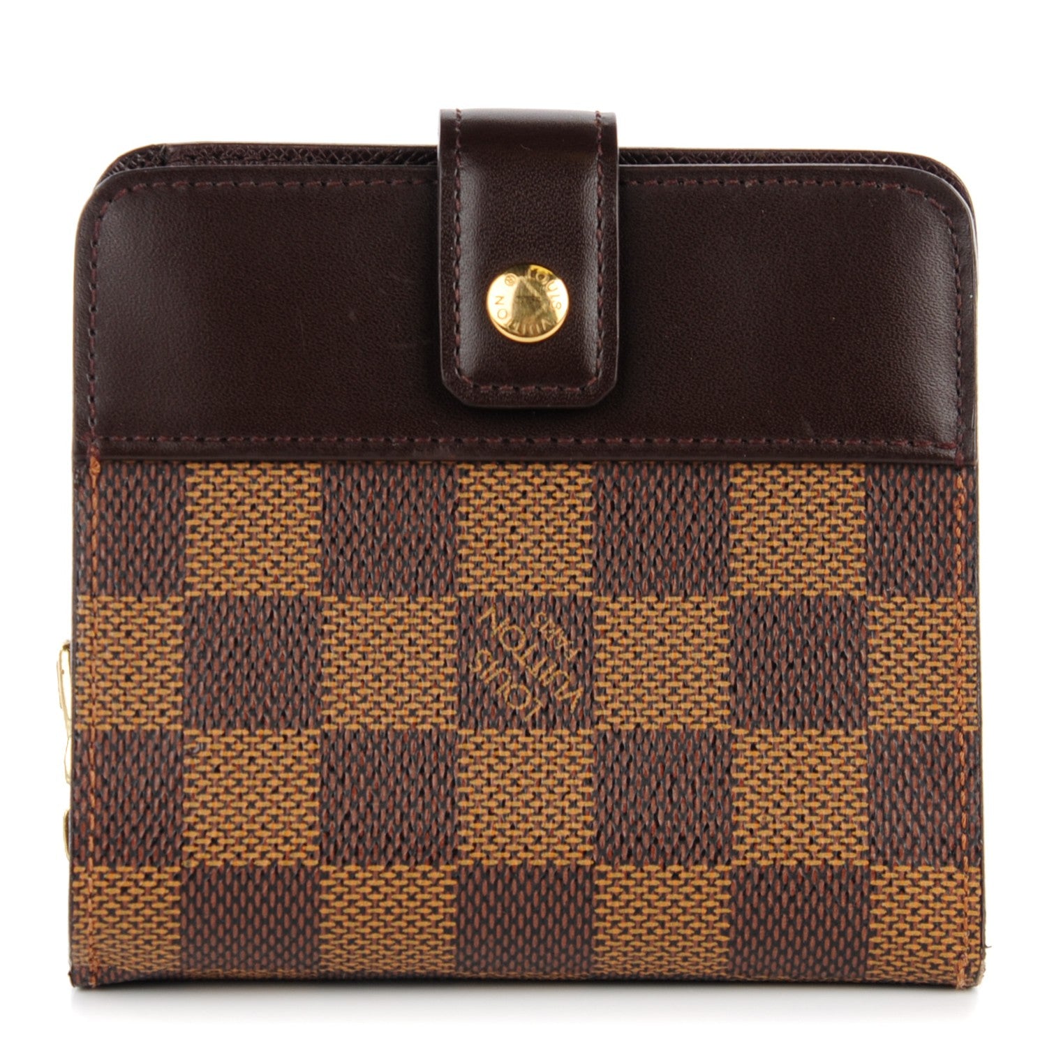 Louis Vuitton Damier Ebene Zippe Zipped Compact Wallet 1 of 8