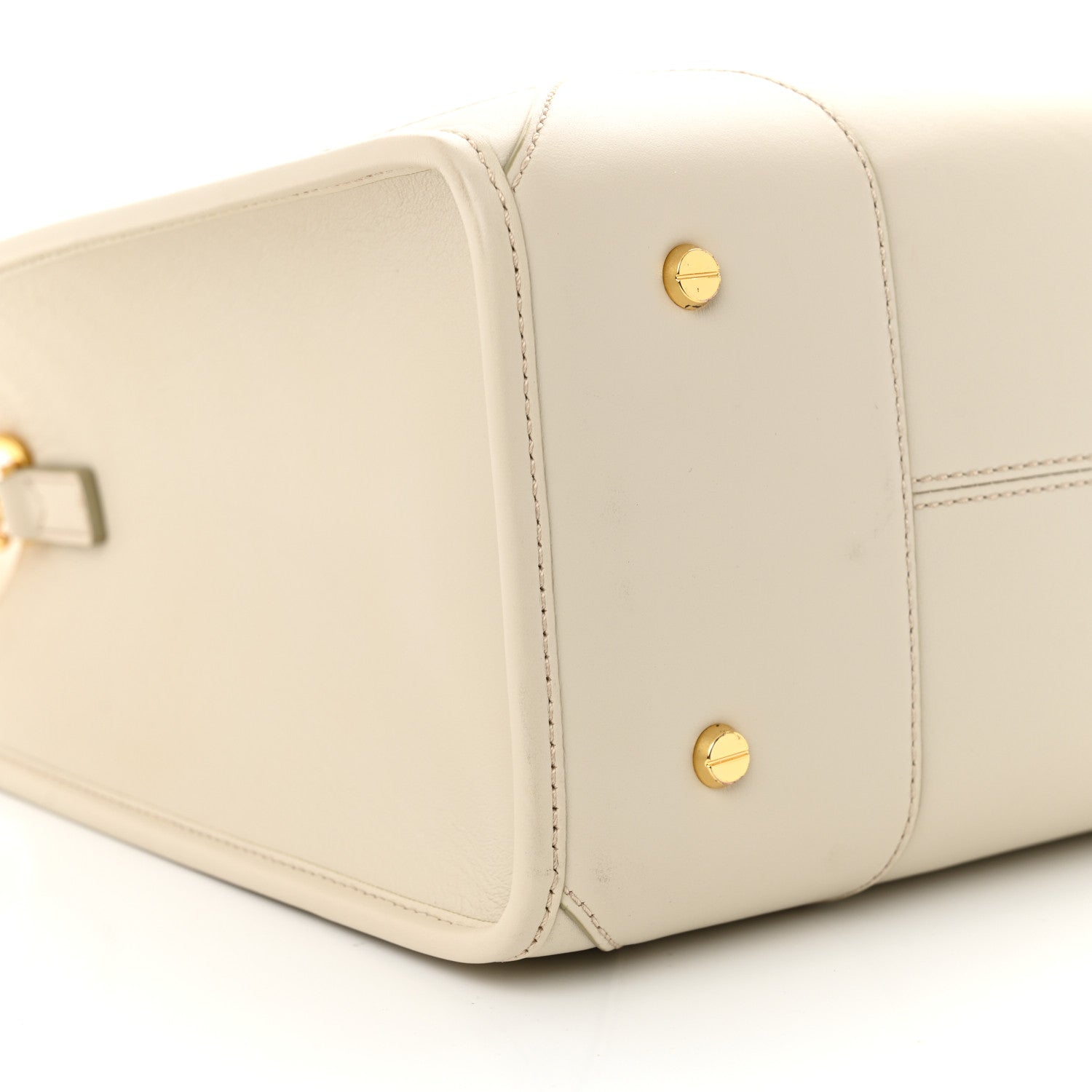 MCM Calfskin Large Munchen Tote White 9 of 11