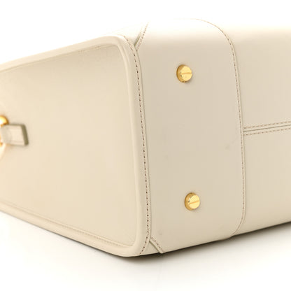 MCM Calfskin Large Munchen Tote White 9 of 11