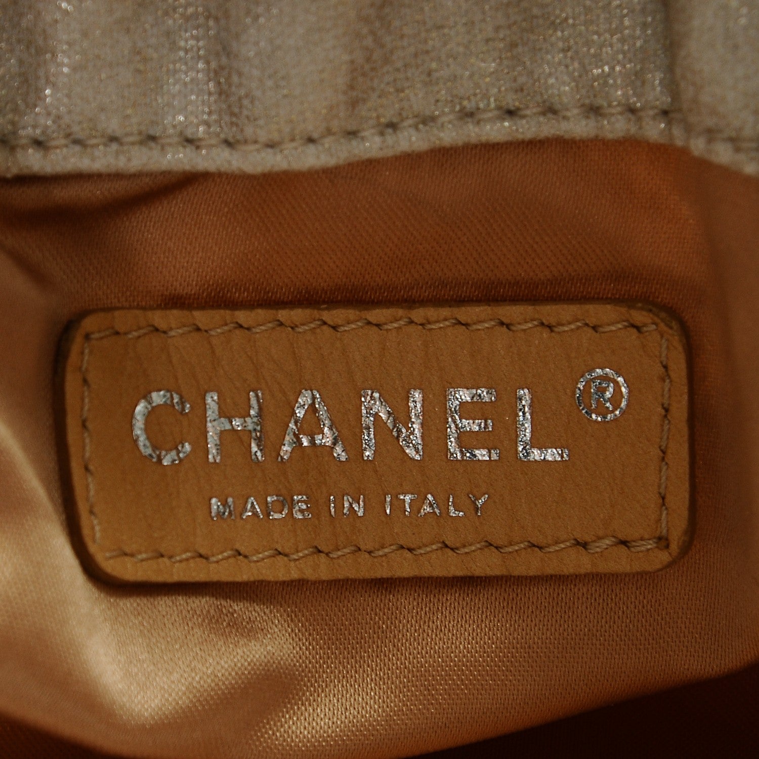 Chanel Jersey Quilted LA Bag Metallic 6 of 7