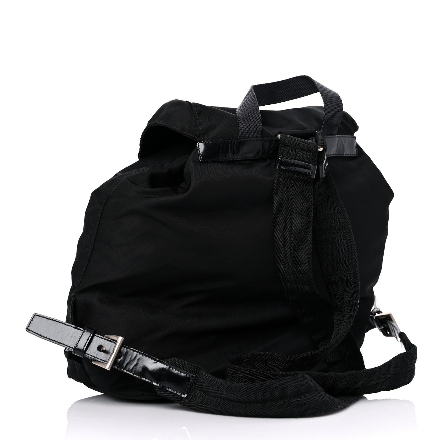 Nylon Vela Mini Cinch Backpack Black