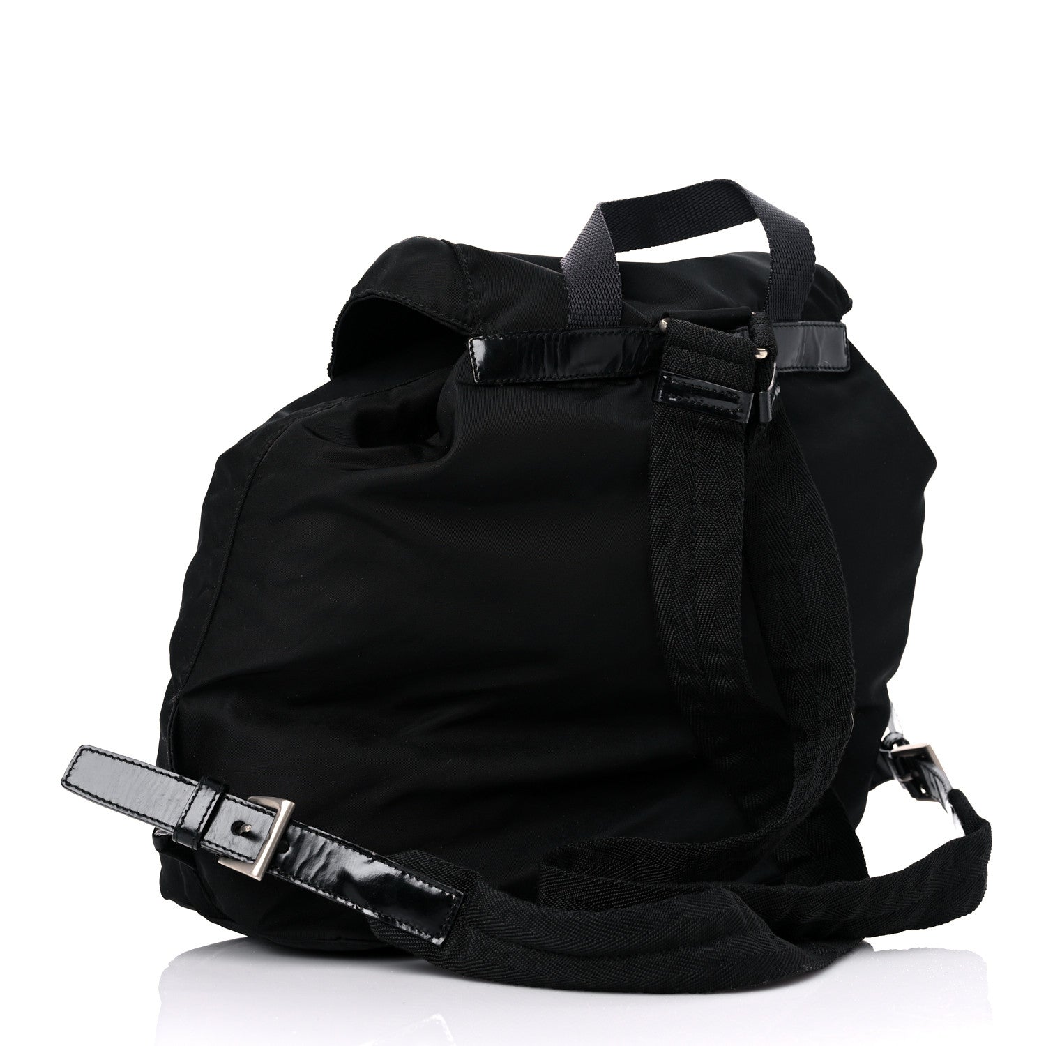Prada Nylon Vela Mini Cinch Backpack Black 3 of 10
