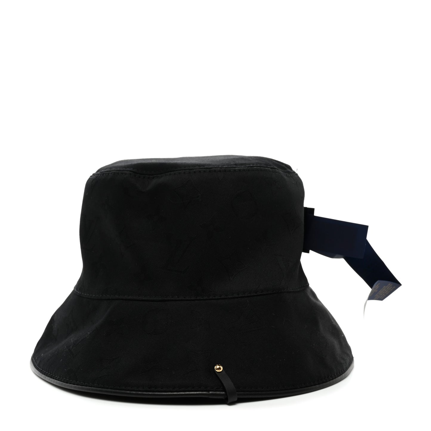 LV x YK Monogram Dots Reversible Bucket Hat S Black White