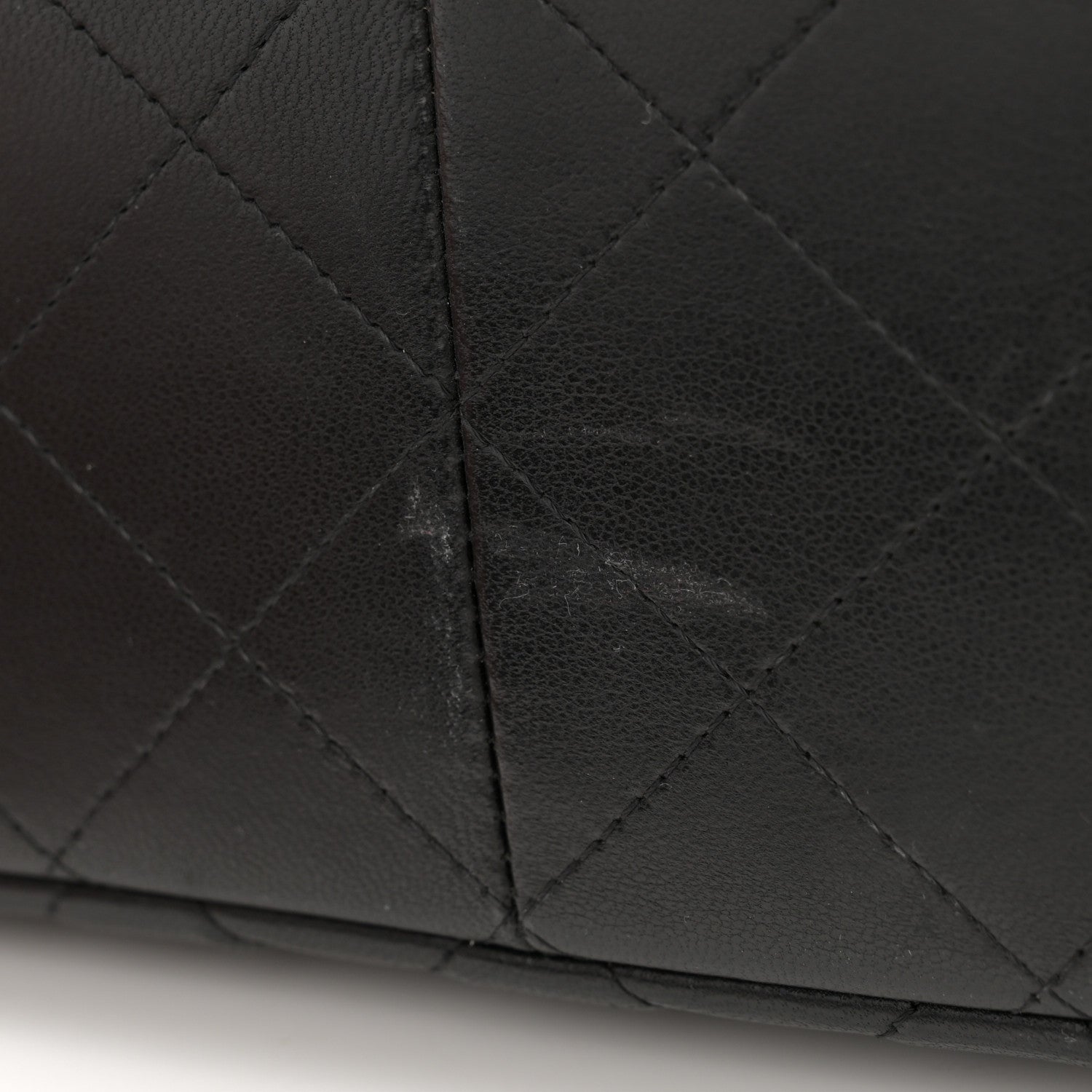 Chanel Lambskin Quilted Jumbo Double Flap Black 12 of 12
