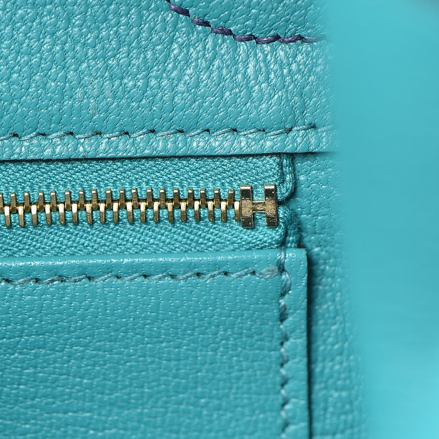 Chevre Mysore Bi-Color Horseshoe Birkin 30 Bleu Sapphire Paon