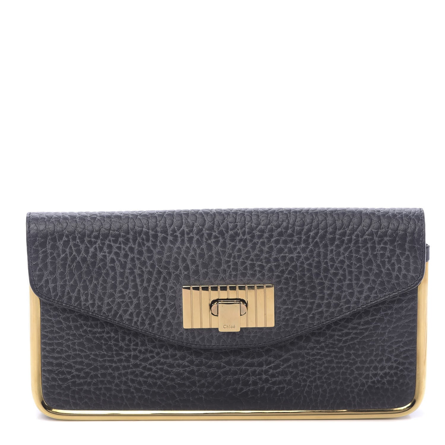 Chloe Grained Calfskin Sally Clutch Black 1 of 9