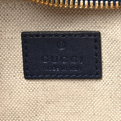 Gucci Sakai Be Green Calfskin Diagonal Stitched Small Blondie Shoulder Bag Blue Agata 6 of 13