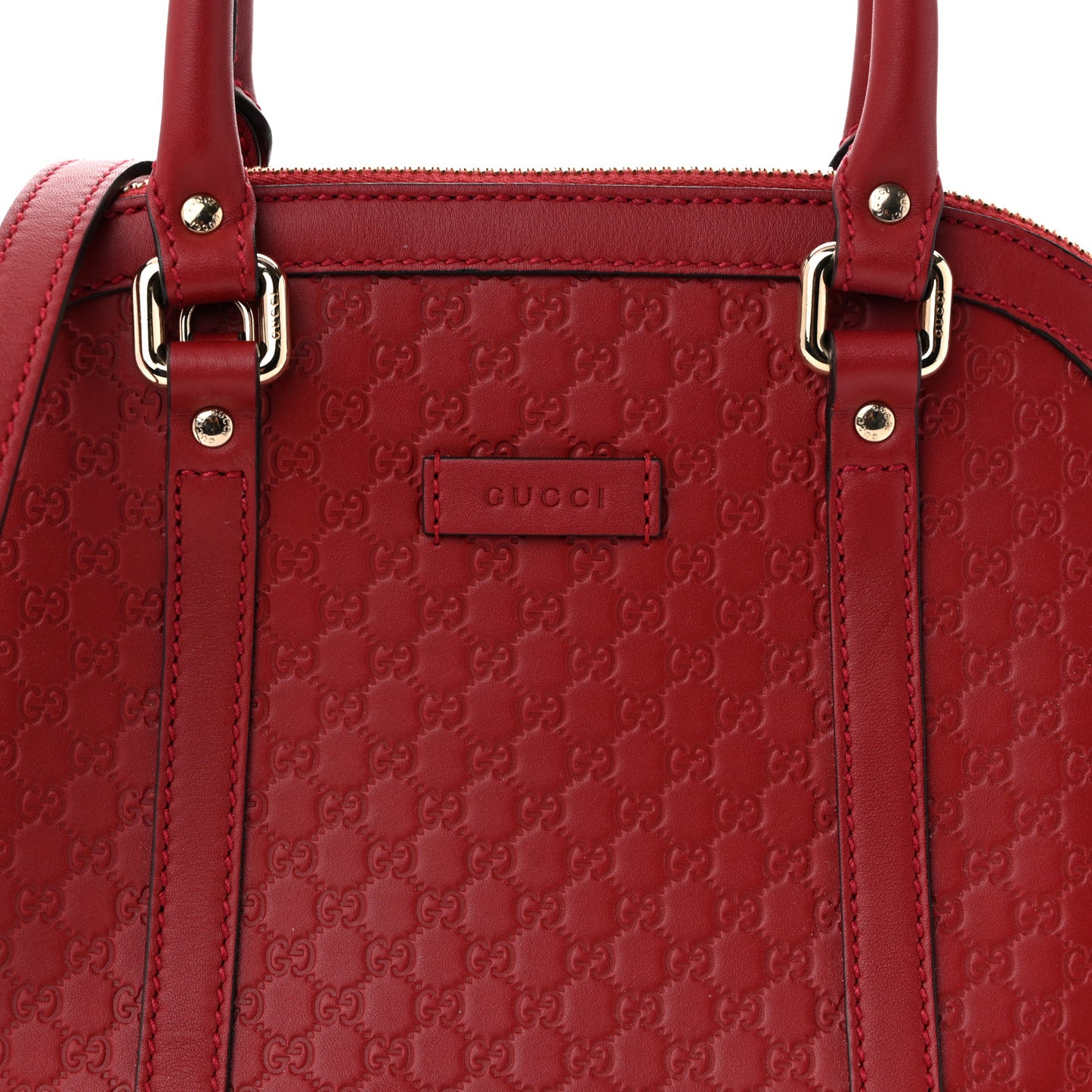 Soft Microguccissima Mini Dome Bag Rosso