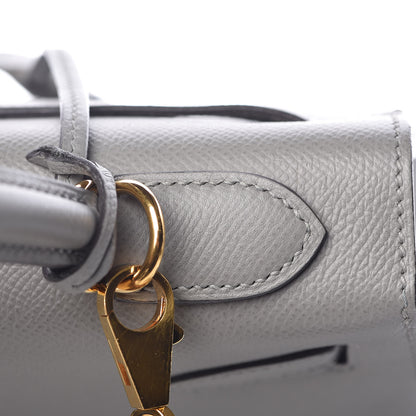 Hermes Epsom Kelly Sellier 32 Gris Mouette 18 of 47