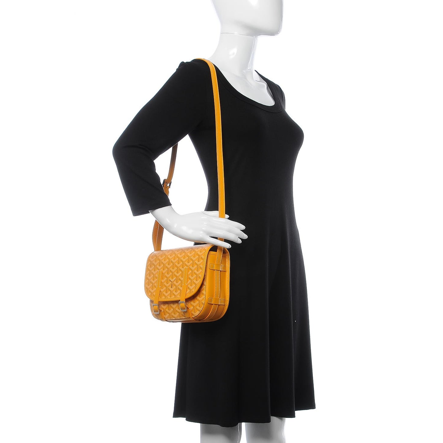 Goyardine Belvedere PM Messenger Bag Yellow