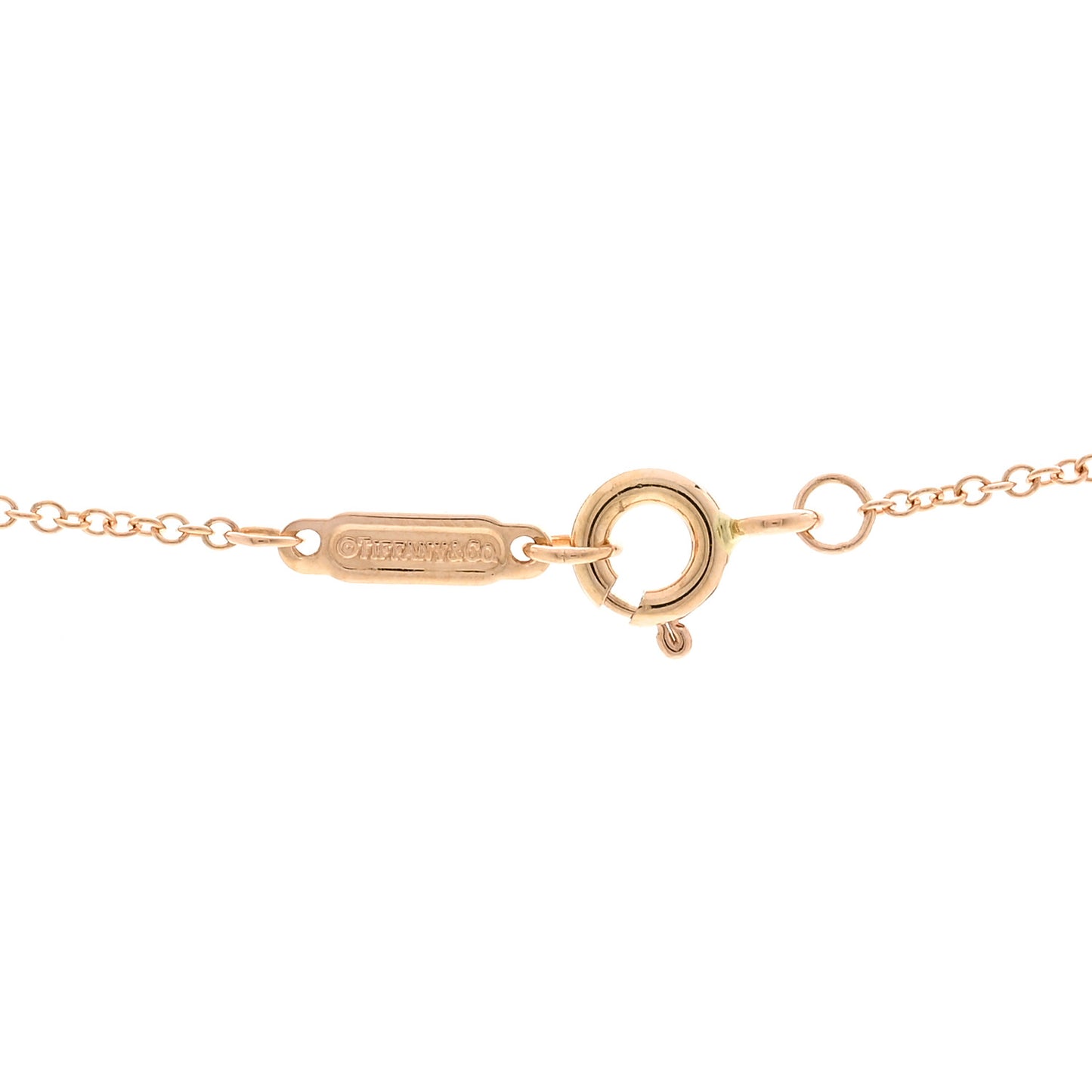 18K Rose Gold Diamond Heart Pendant Necklace