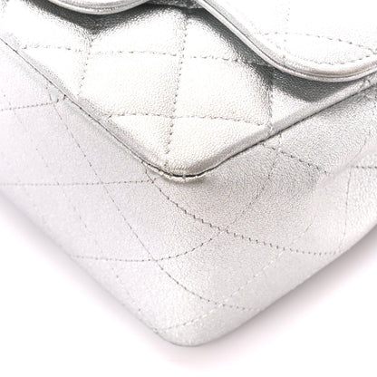 Chanel Metallic Lambskin Quilted Mini Square Flap Silver 11 of 11