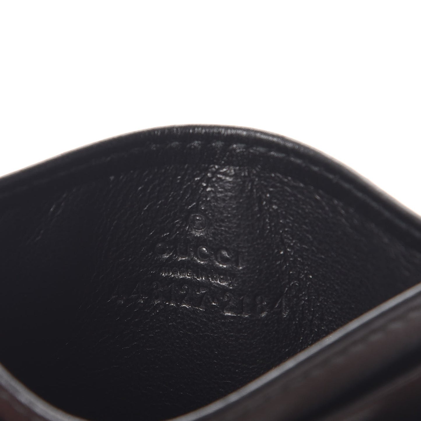 Calfskin Matelasse GG Marmont Card Holder Black