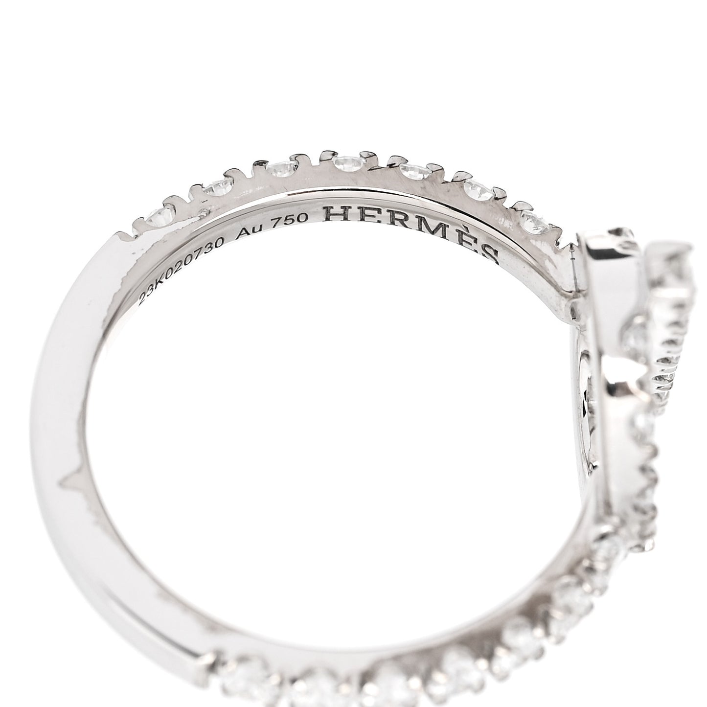 18K White Gold Diamond Finesse Ring 49 4.75